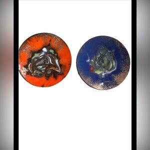 Set of 2 Hand made Vintage copper bowl (F)